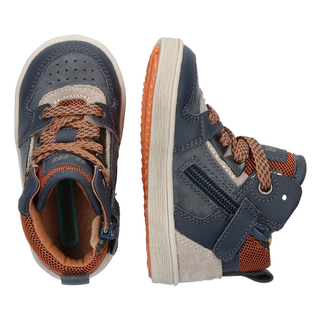 Pascal Pit Hoge Sneakers Jongens Donkerblauw
