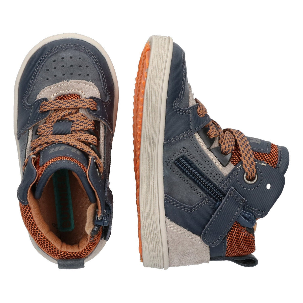 Pascal Pit Hoge Sneakers Jongens Donkerblauw