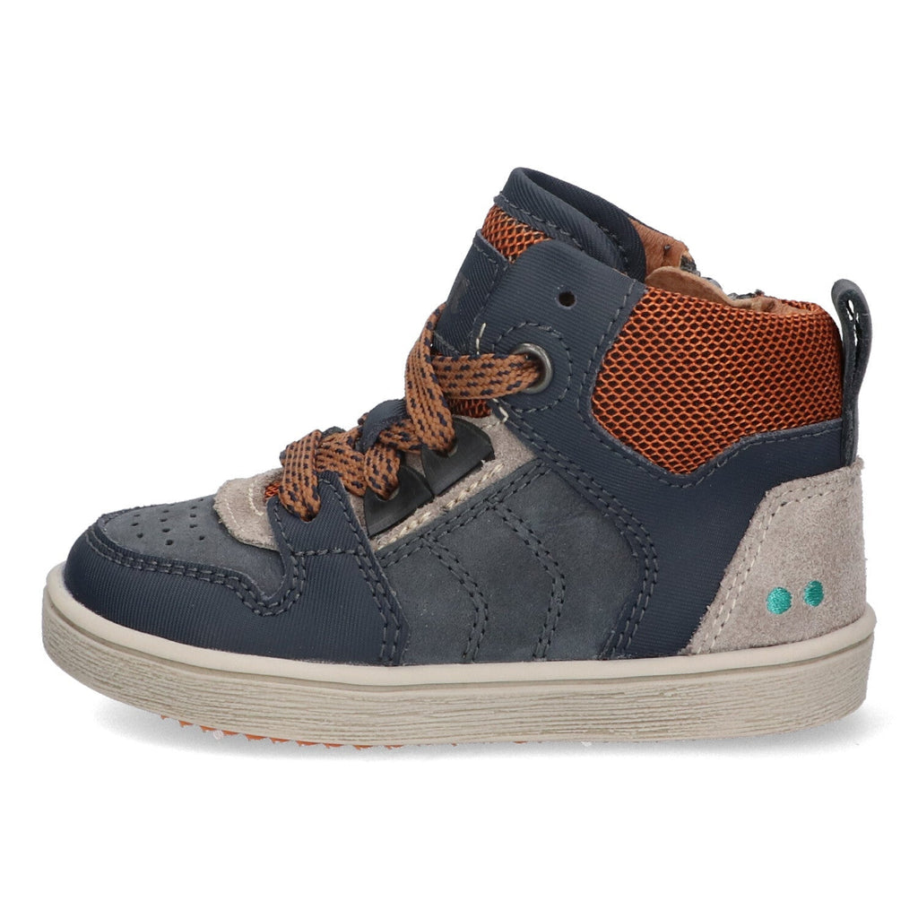 Pascal Pit Hoge Sneakers Jongens Donkerblauw
