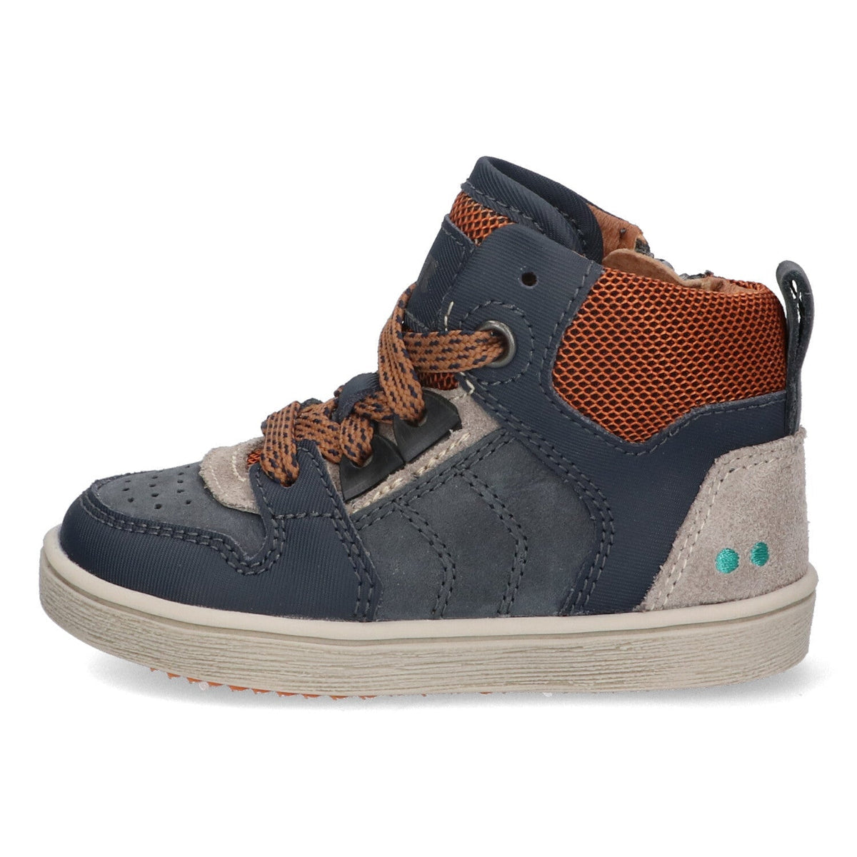 Pascal Pit Hoge Sneakers Jongens Donkerblauw