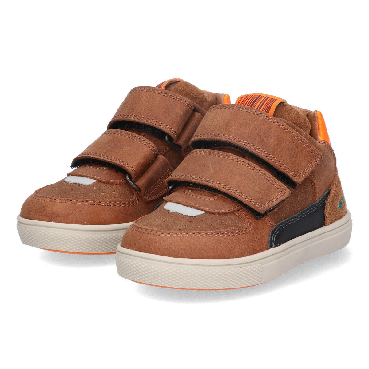 Luca Louw Lage Sneakers Jongens Cognac