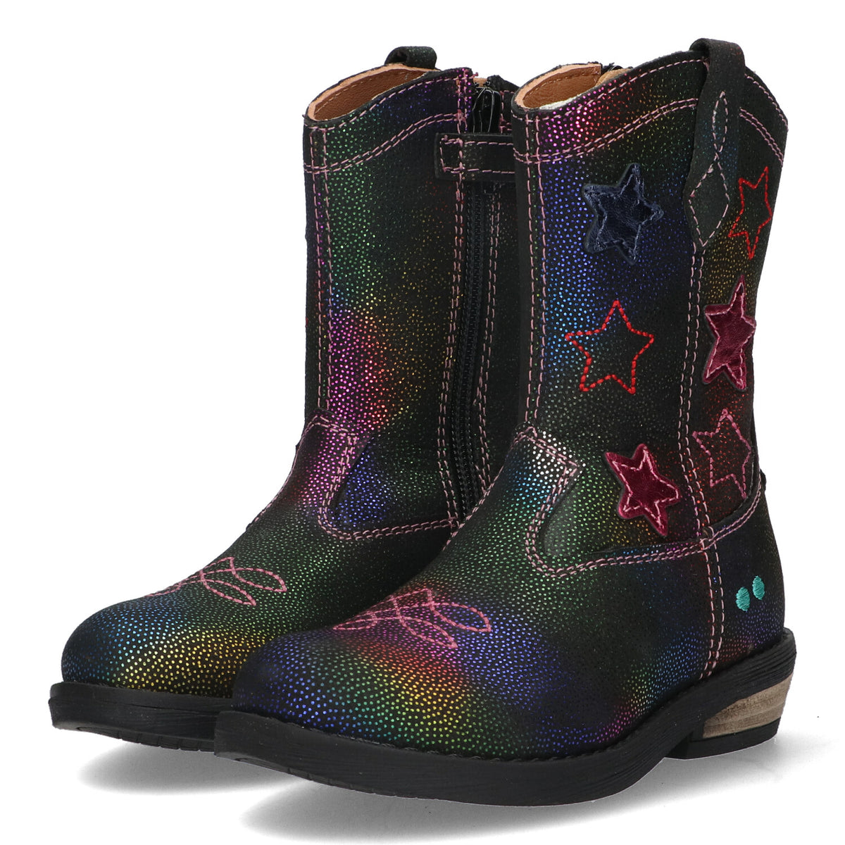 BunniesJR Roos Rodeo cowboylaarsjes meisjes multicolor