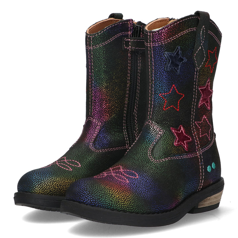 BunniesJR Roos Rodeo cowboylaarsjes meisjes multicolor