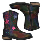 Roos Rodeo Cowboy Boots Meisjes Multicolor