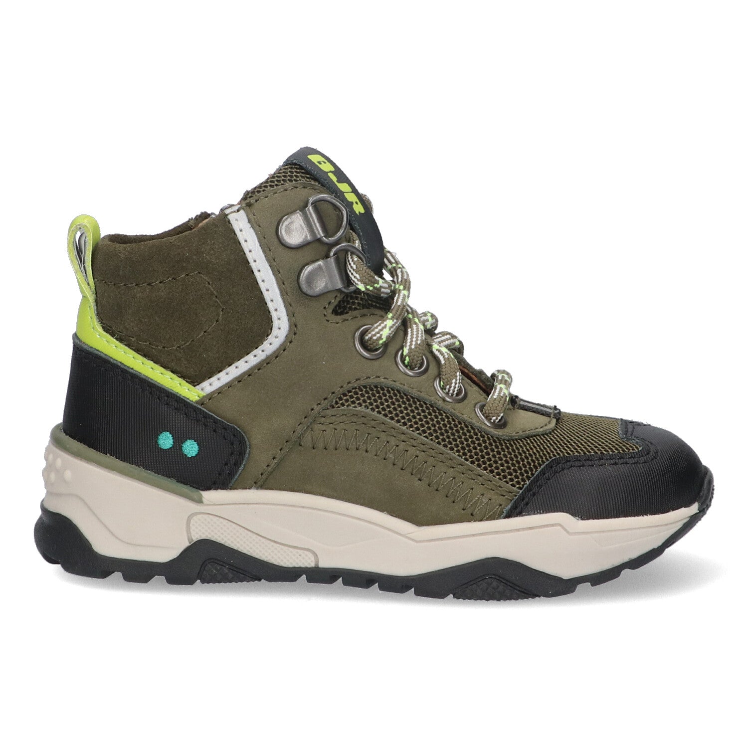 Casper Chunky Hoge Sneakers Jongens Legergroen