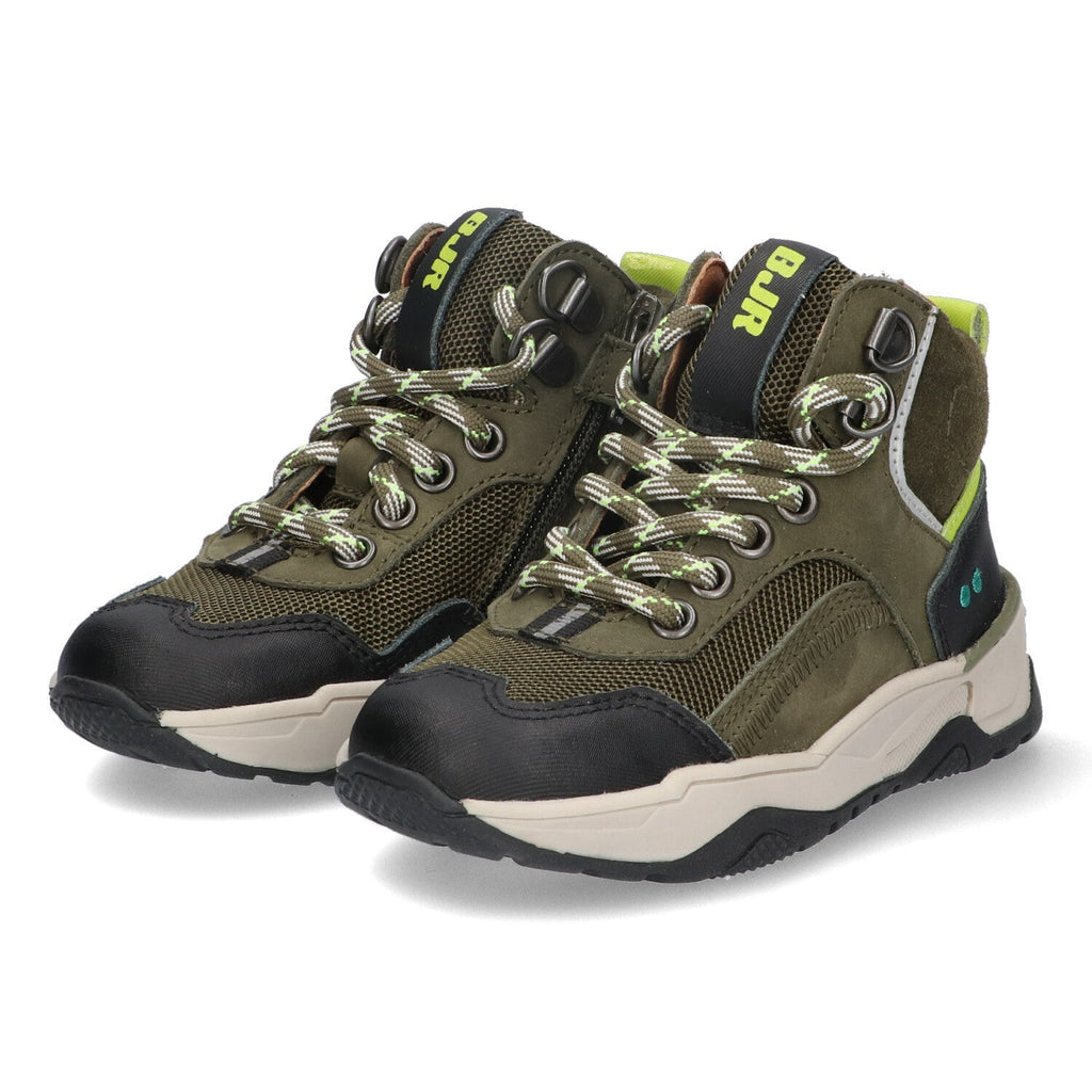 Casper Chunky Hoge Sneakers Jongens Legergroen