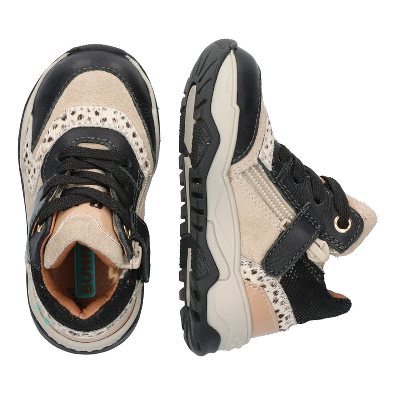 Cody Chunky 223844-589 Hoge Sneakers Meisjes Zwart Print
