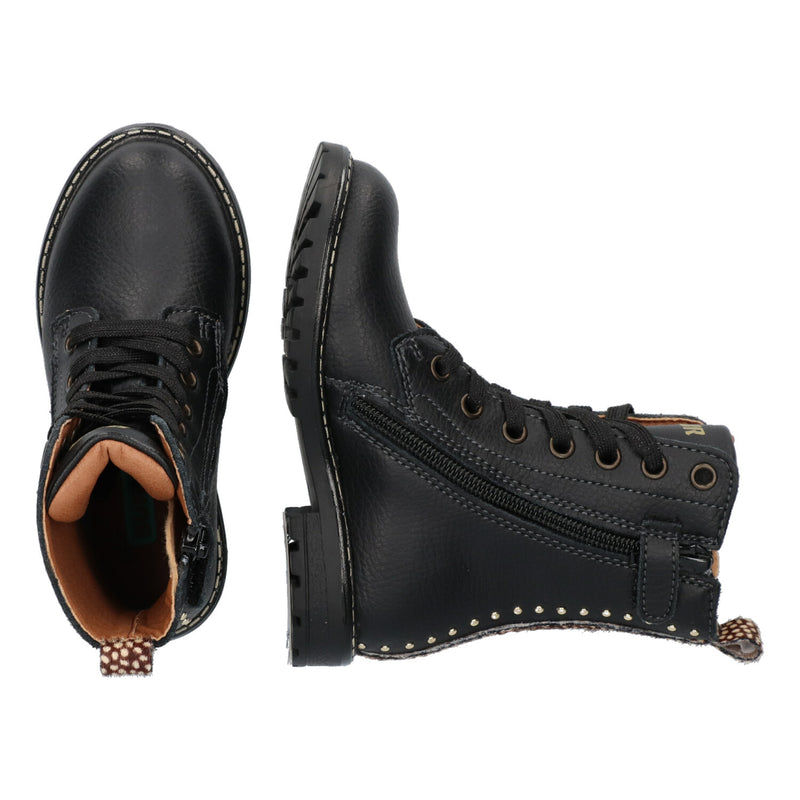 BunniesJR Hannah Happy veterboots zwart meisjes
