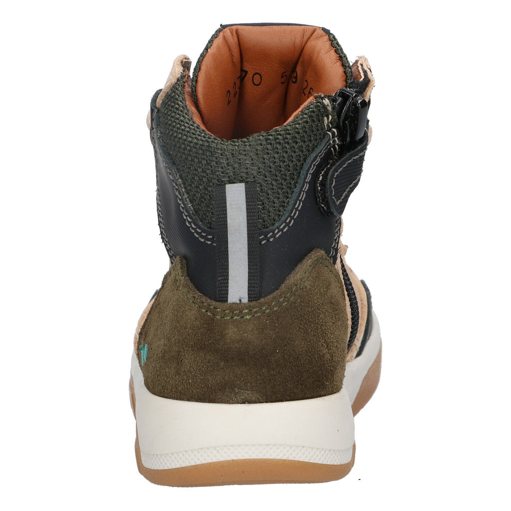 Morris Move Hoge Sneakers Meisjes Zwart Beige