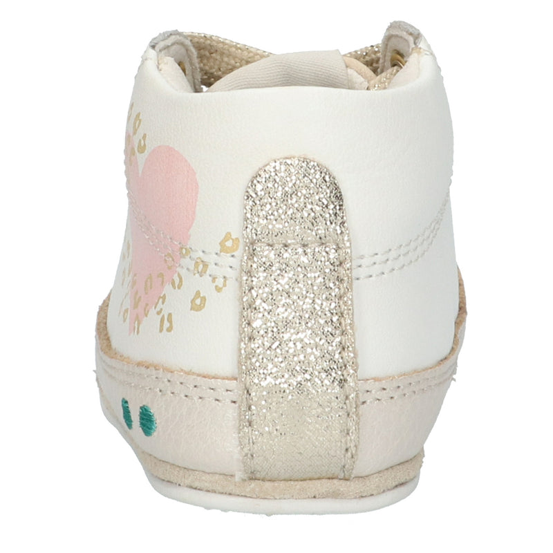 BunniesJR Zukke Zacht lage babyschoentjes meisjes wit print