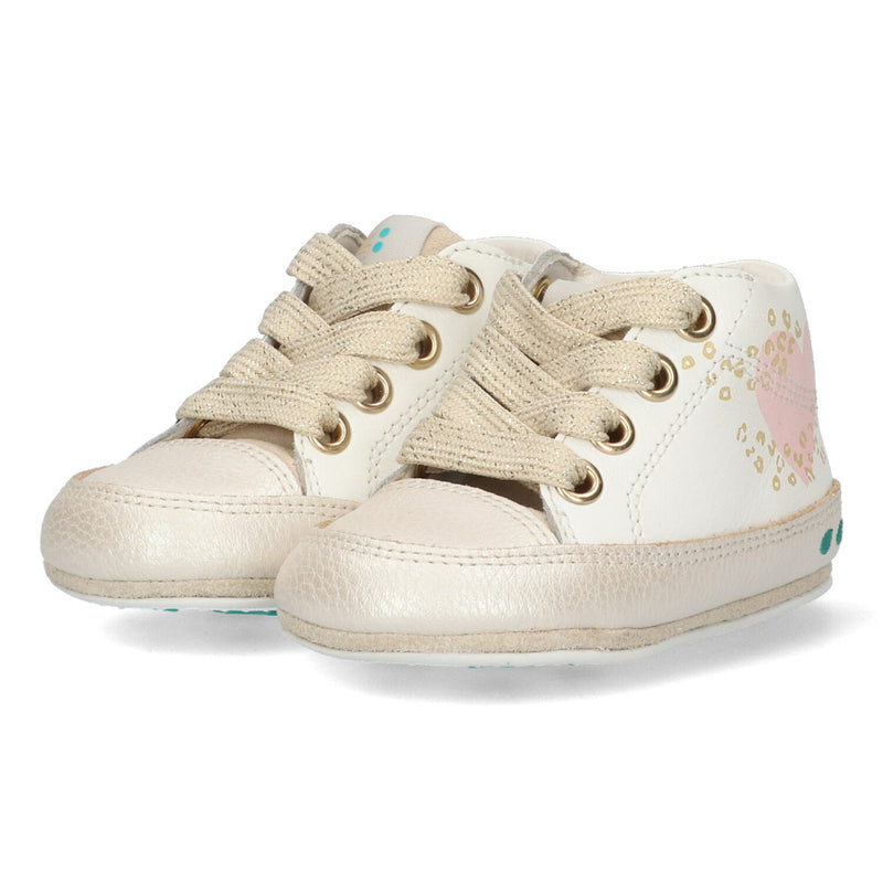 Zukke Zacht Babyschoentjes Meisjes Wit Rose