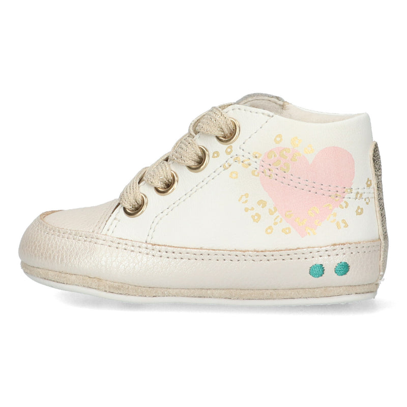 Zukke Zacht Babyschoentjes Meisjes Wit Rose