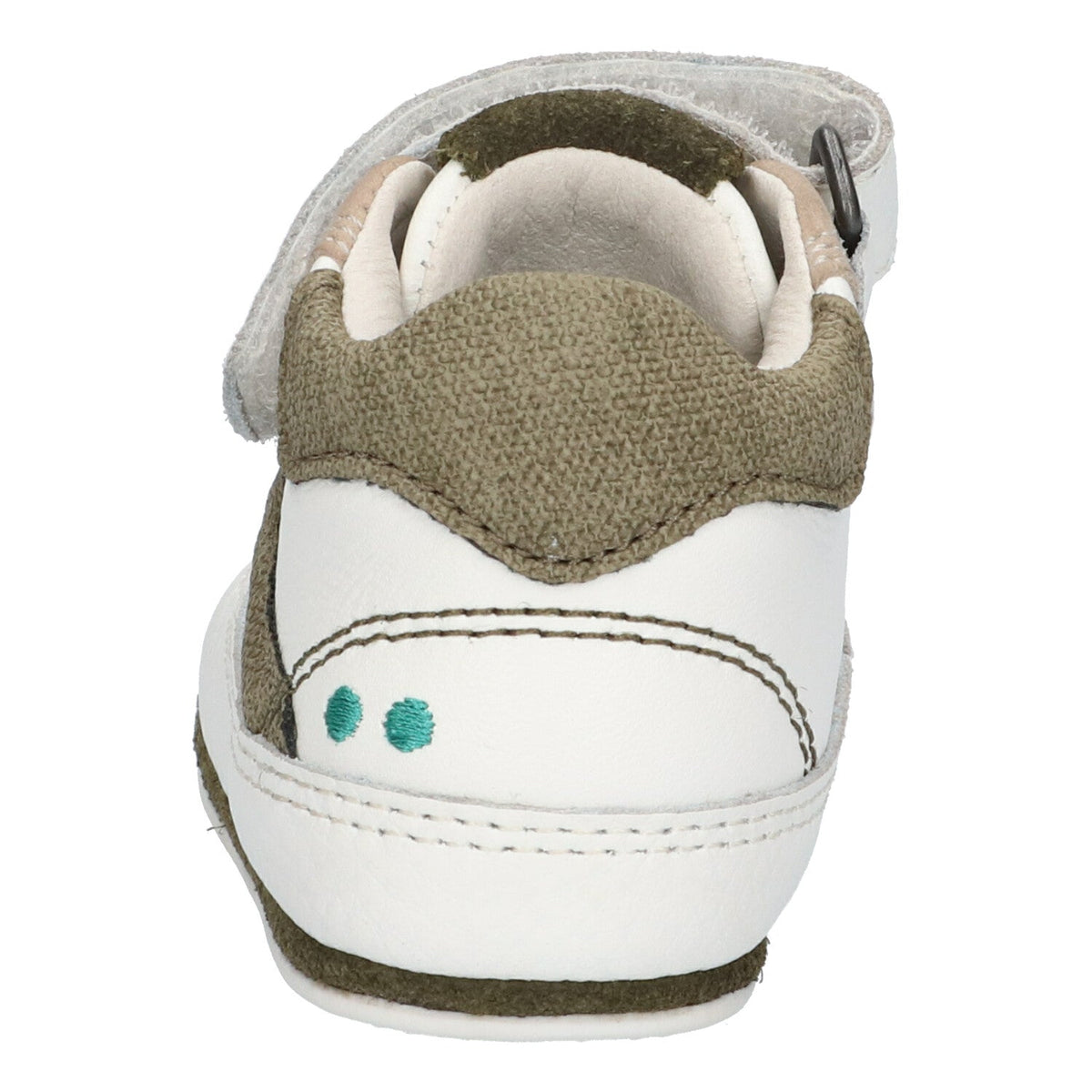 Zach Zacht Babyschoentjes Jongens Wit Groen
