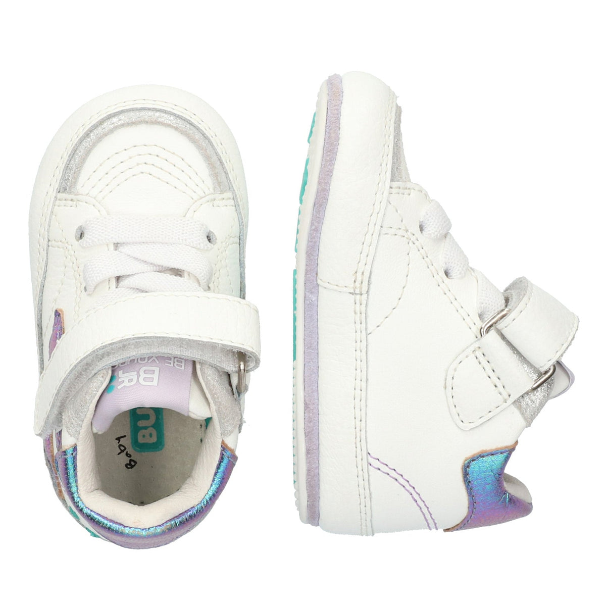 Zach Zacht Babyschoentjes Meisjes Wit Multicolor