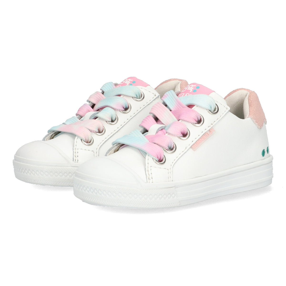 BunniesJR Lage Sneakers Meisjes Wit Roze