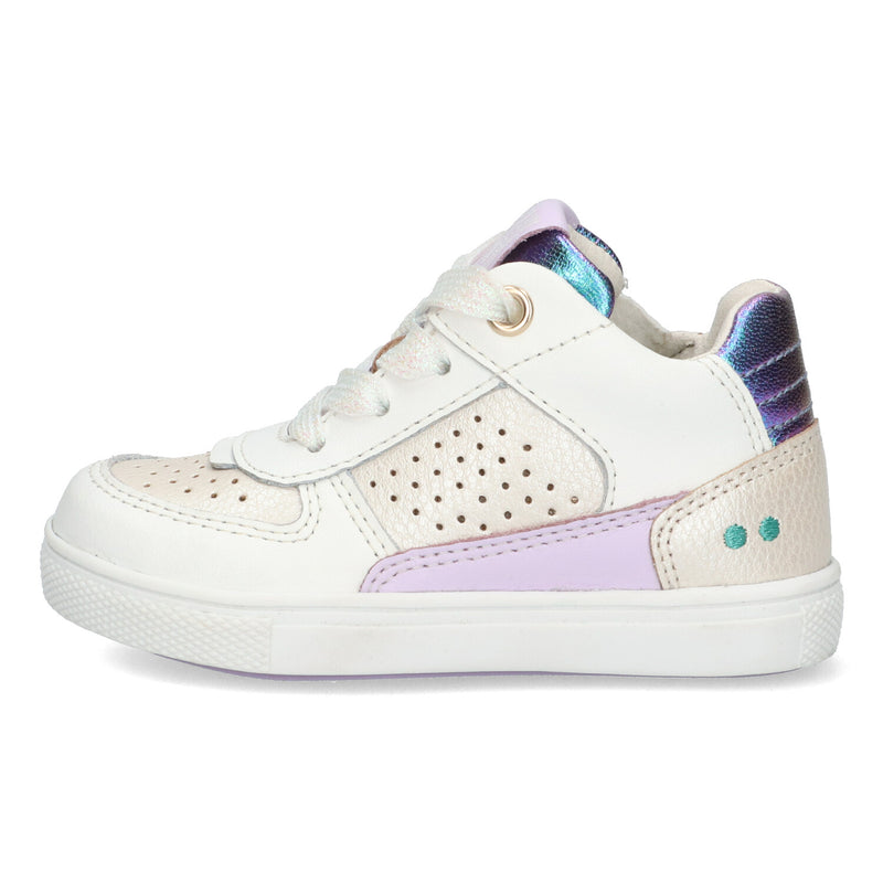 Loran Louw 224303-500 Lage Sneakers Meisjes Wit Lila