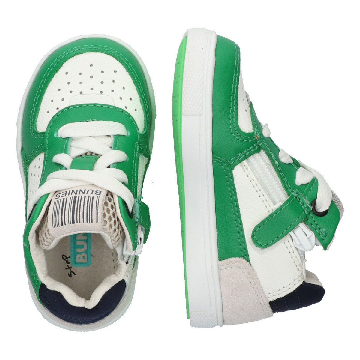 Loran Louw Lage Sneakers Jongens Groen