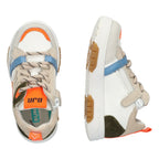 Nash Noa Lage Sneakers Jongens Beige Oranje Wit