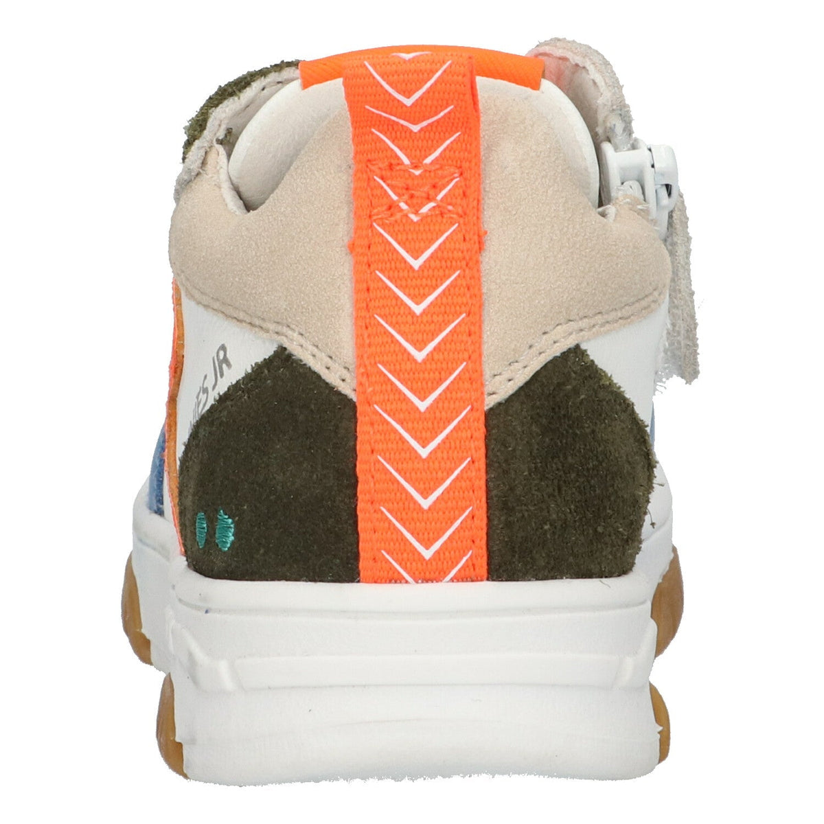Nash Noa Lage Sneakers Jongens Beige Oranje Wit