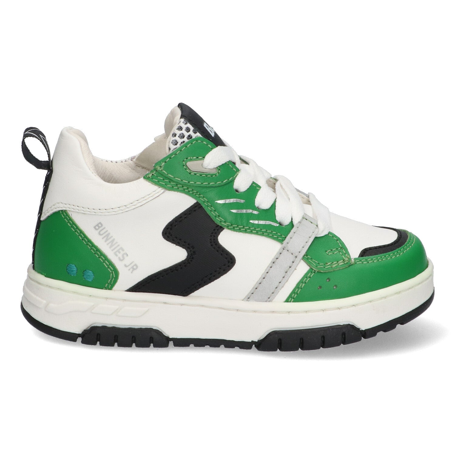 Nash Noa Lage Sneakers Jongens Groen Wit Zwart