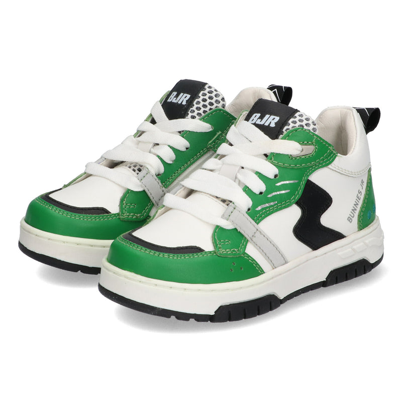 BunniesJR Lage Sneakers Jongens Groen Wit Zwart