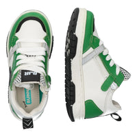 BunniesJR Lage Sneakers Jongens Groen Wit Zwart