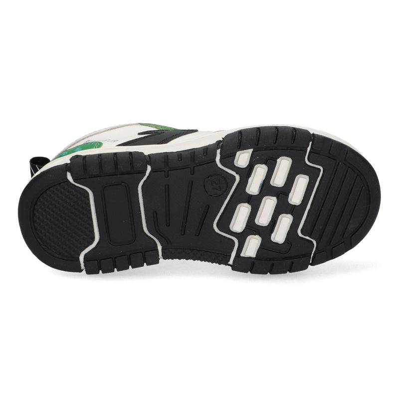 BunniesJR Lage Sneakers Jongens Groen Wit Zwart