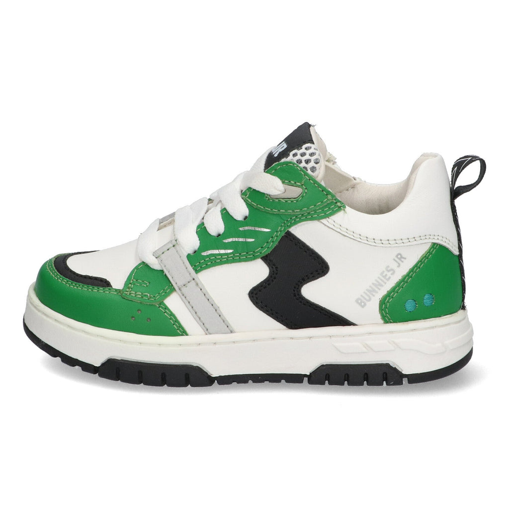 Nash Noa Lage Sneakers Jongens Groen Wit Zwart