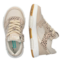 Nina Noa 224311-108 Lage Sneakers Meisjes Beige Grijs Print