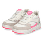 Nina Noa Lage Sneakers Meisjes Roze Grijs Wit