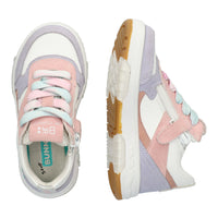 Nina Noa 224311-470 Lage Sneakers Meisjes Lila Roze Wit