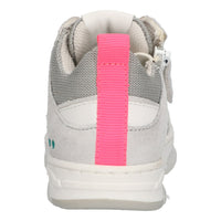 Lage Sneakers Meisjes Wit Roze Grijs