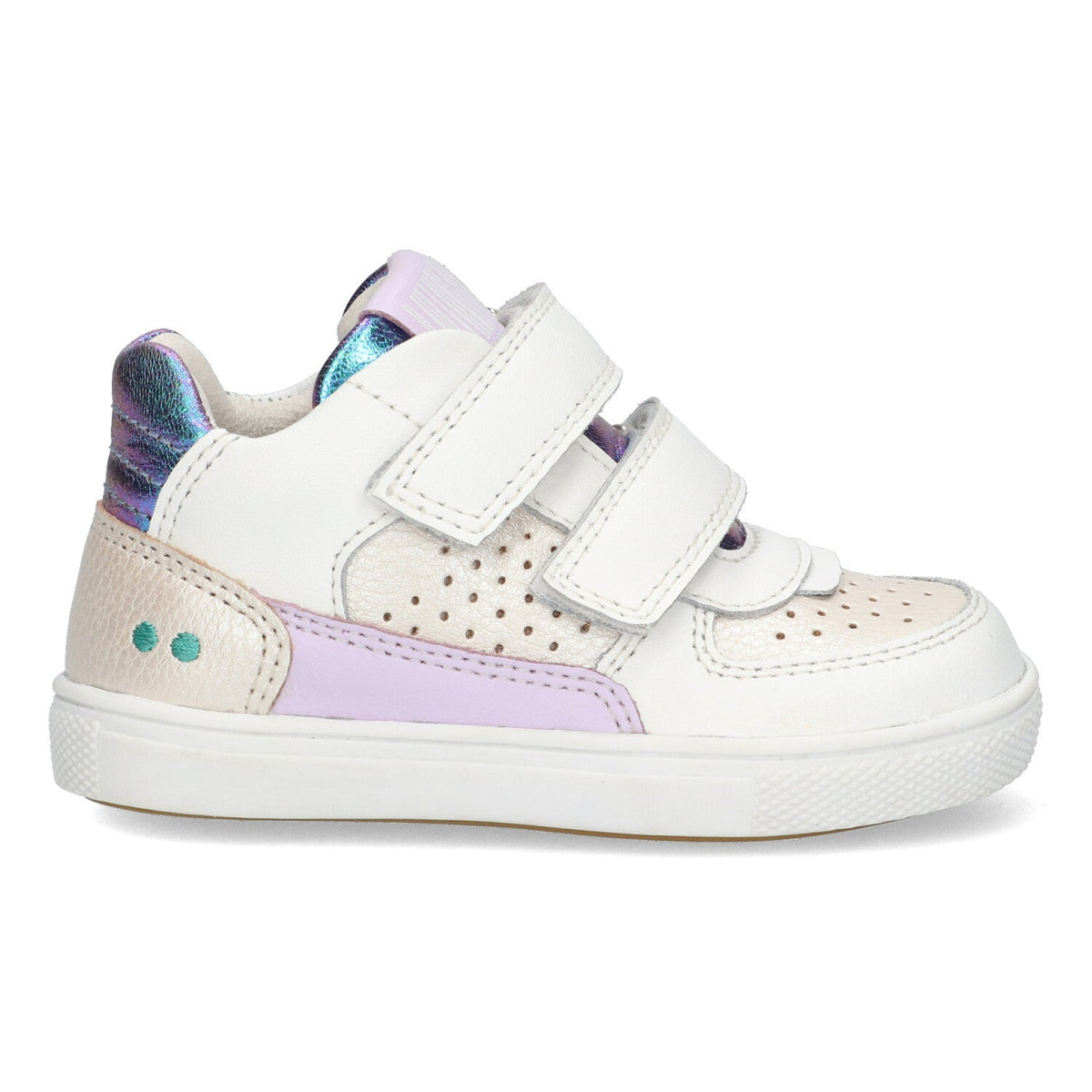 Luca Louw Lage Sneakers Meisjes Wit Paars