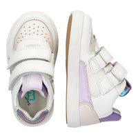 Luca Louw Lage Sneakers Meisjes Wit Paars