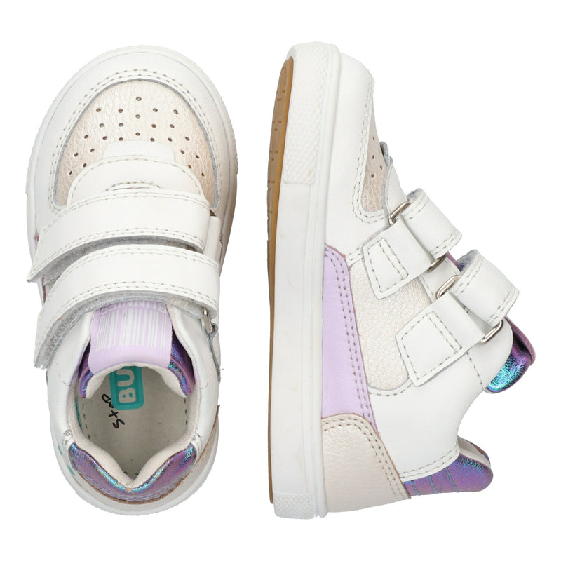 Luca Louw Lage Sneakers Meisjes Wit Paars