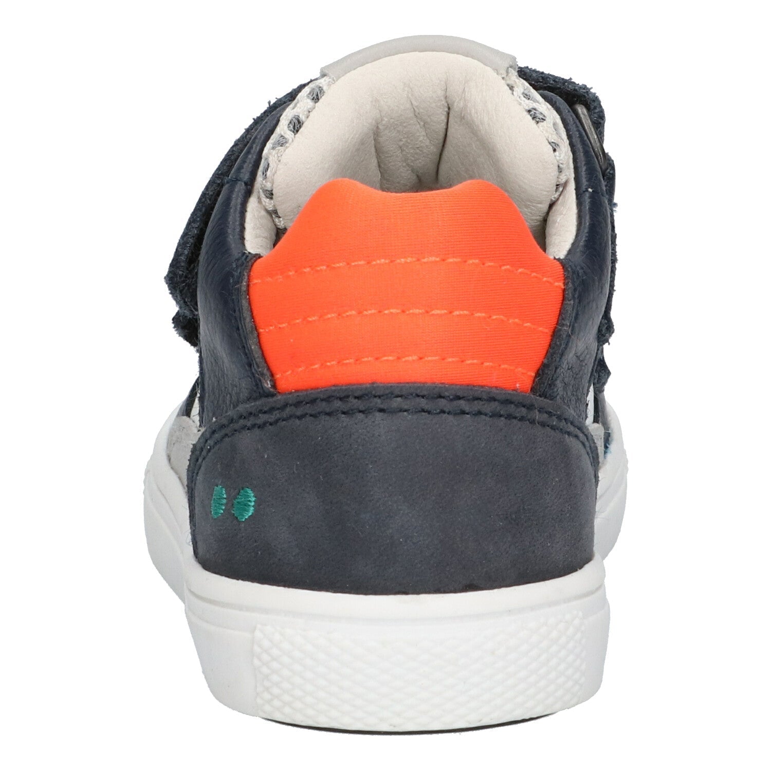 Luca Louw Lage Sneakers Jongens Donkerblauw Wit Oranje