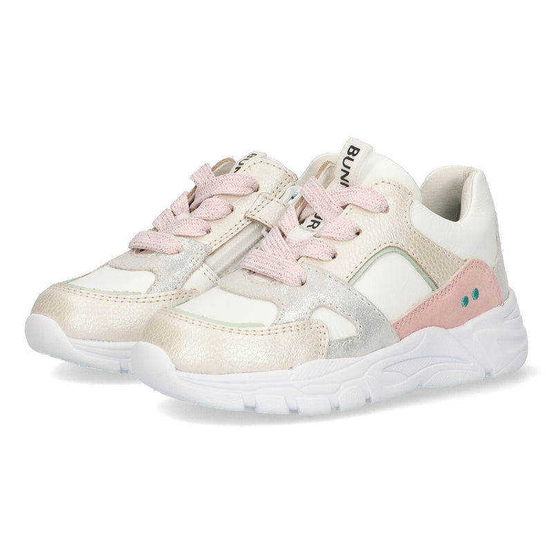 Sia Spring 224341-596 Lage Sneakers Meisjes Zilver Wit Roze