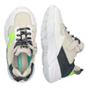 BunniesJR Lage Sneakers Jongens Wit Donkerblauw Geel