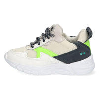 BunniesJR Lage Sneakers Jongens Wit Donkerblauw Geel