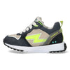 Stevie Sprint 224351-129 Lage Sneakers Jongens Blauw Wit Geel Beige
