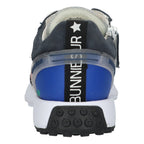 Stevie Sprint Lage Sneakers Jongens Blauw Wit Rood