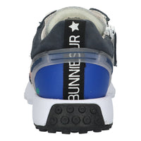 Stevie Sprint Lage Sneakers Jongens Blauw Wit Rood