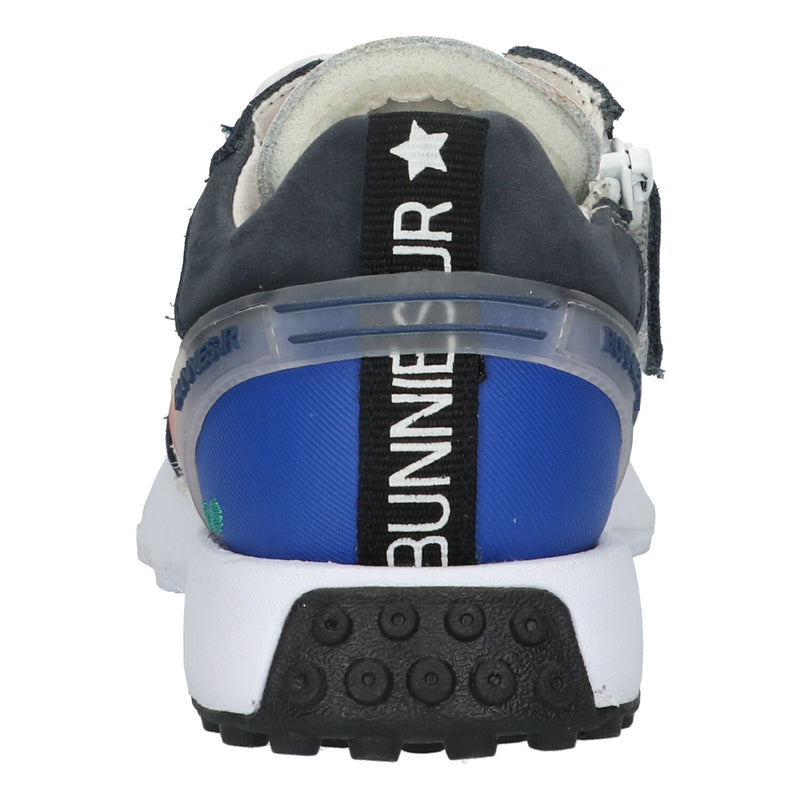 Stevie Sprint Lage Sneakers Jongens Blauw Wit Rood