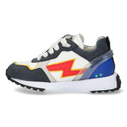 Stevie Sprint Lage Sneakers Jongens Blauw Wit Rood