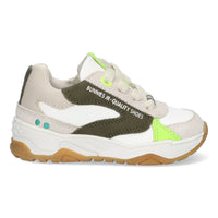 Ciske Chunky Lage Sneakers Jongens Offwhite Wit Groen