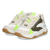 Ciske Chunky Lage Sneakers Jongens Offwhite Wit Groen