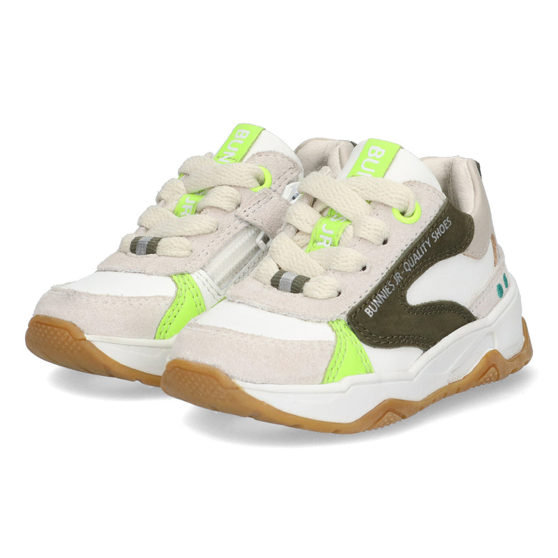 Ciske Chunky Lage Sneakers Jongens Offwhite Wit Groen