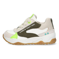 Ciske Chunky Lage Sneakers Jongens Offwhite Wit Groen
