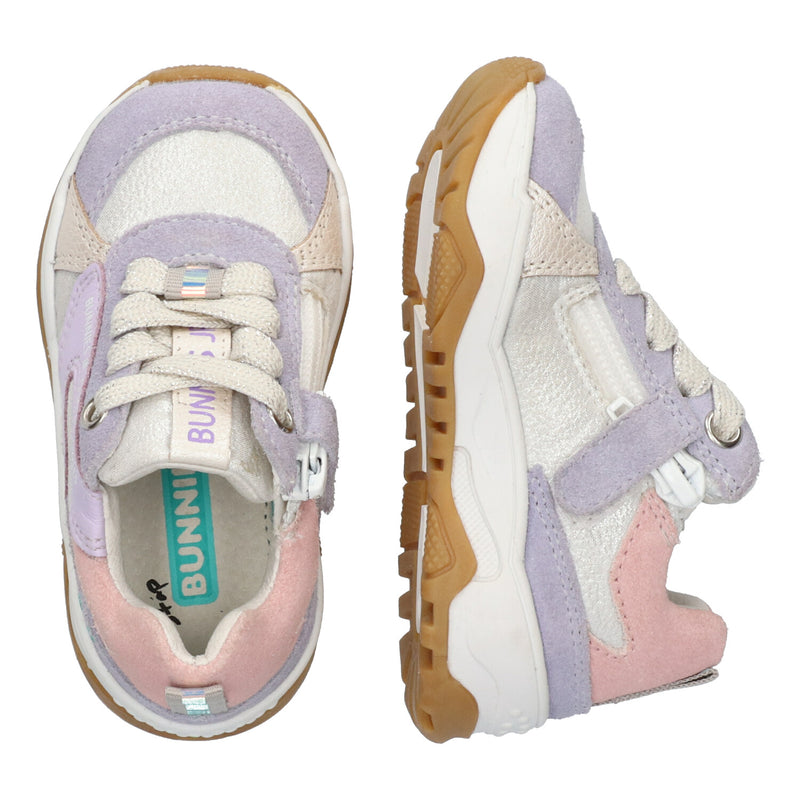 Ciske Chunky Lage Sneakers Meisjes Paars Lila Roze Zilver