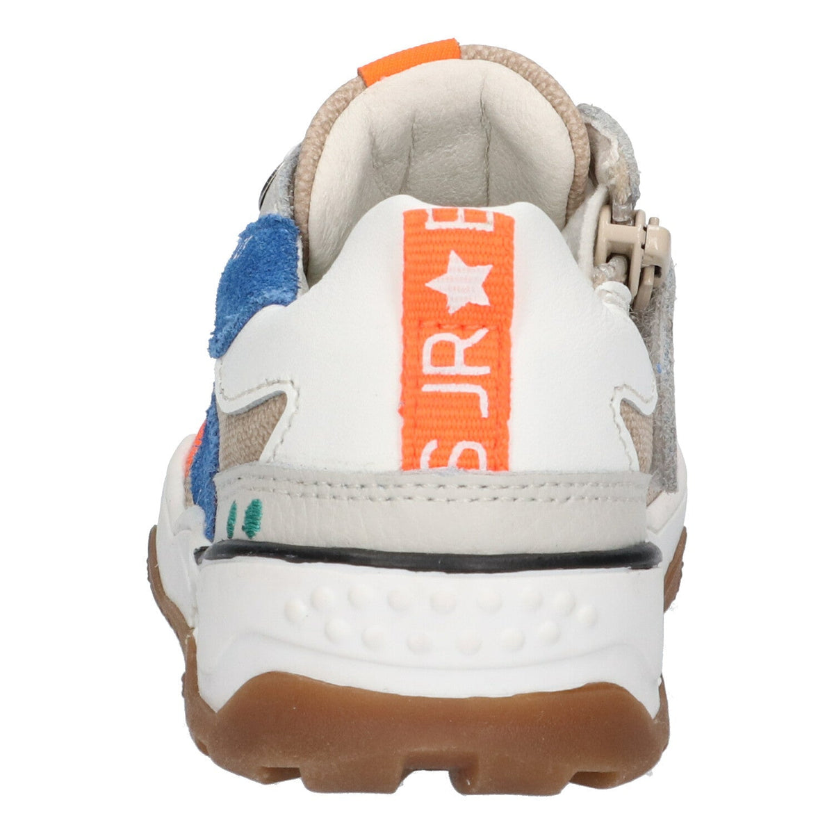 Ciske Chunky Lage Sneakers Jongens Blauw Wit Beige Oranje